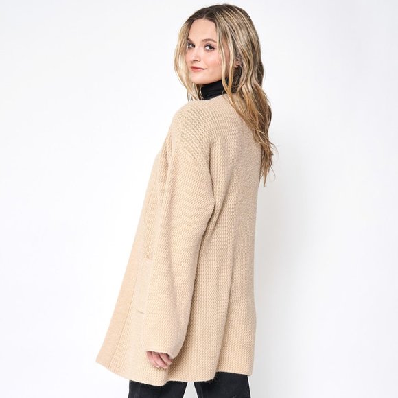 Open Front Knit Cardigan - Picture 2 of 2